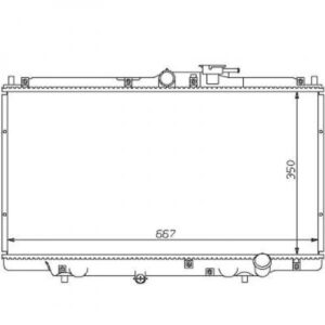 Radiateur Refroidissement Du Moteur 350 X 667 Pour Boite Manuelle De 1993 À 1996 - Pièces auto Maroc