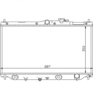 Radiateur, Refroidissement Du Moteur 350 X 668 Pour Boite Manuelle De 1989 À 1998 - Pièces auto Maroc