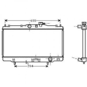 Radiateur Refroidissement Du Moteur 350 X 677 De 1998 À 2002 - Pièces auto Maroc