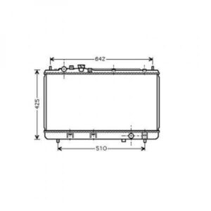 Radiateur Refroidissement Du Moteur 350 X 703 X 22 De 1999 Jusqu'à la phase suivante - Pièces auto Maroc