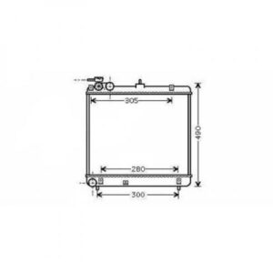Radiateur Refroidissement Du Moteur 355 X 400 De 2005 Jusqu'à la phase suivante - Pièces auto Maroc