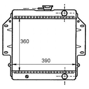 Radiateur Refroidissement Du Moteur 358 X 390 Pour Boite Manuelle De 1984 À 1988 - Pièces auto Maroc