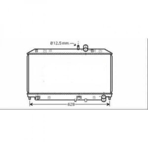 Radiateur Refroidissement Du Moteur 360 X 642 X 25 De 2003 Jusqu'à la phase suivante - Pièces auto Maroc