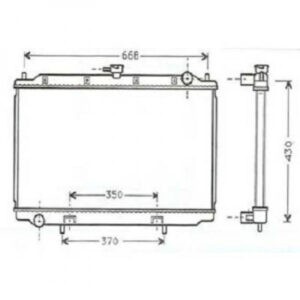 Radiateur, Refroidissement Du Moteur 360 X 688 De 1996 Jusqu'à la phase suivante - Pièces auto Maroc
