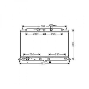 Radiateur Refroidissement Du Moteur 370 X 540 De 2005 Jusqu'à la phase suivante - Pièces auto Maroc