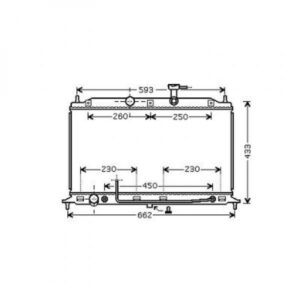 Radiateur Refroidissement Du Moteur 370 X 642 De 2005 Jusqu'à la phase suivante - Pièces auto Maroc
