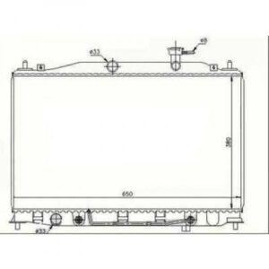 Radiateur Refroidissement Du Moteur 370 X 650 X 18 De 2006 Jusqu'à la phase suivante - Pièces auto Maroc