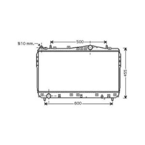 Radiateur Refroidissement Du Moteur 370 X 700 De 2003 À 2006 - Pièces auto Maroc