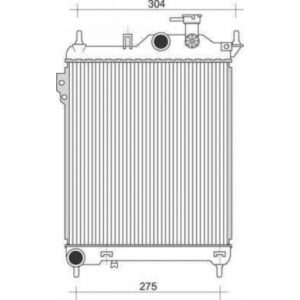 Radiateur Refroidissement Du Moteur 373 X 320 De 2002 Jusqu'à la phase suivante - Pièces auto Maroc