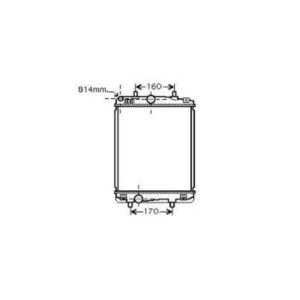 Radiateur Refroidissement Du Moteur 374 X 326 X 16 - Pièces auto Maroc