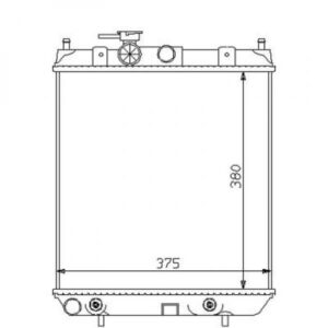 Radiateur Refroidissement Du Moteur 375 X 360 Boite Auto De 1993 À 2003 - Pièces auto Maroc
