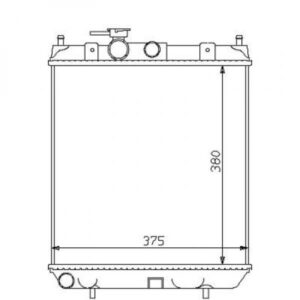 Radiateur Refroidissement Du Moteur 375 X 360 Pour Boite Manuelle De 1992 À 2003 - Pièces auto Maroc
