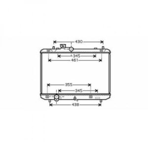 Radiateur Refroidissement Du Moteur 375 X 555 De 2005 Jusqu'à la phase suivante - Pièces auto Maroc