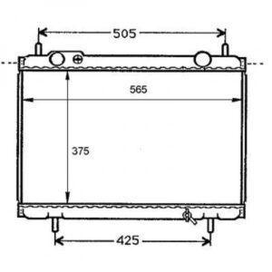Radiateur Refroidissement Du Moteur 375 X 565 De 1995 À 1999 - Pièces auto Maroc