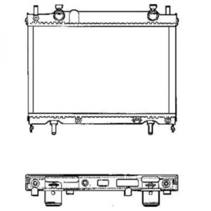 Radiateur Refroidissement Du Moteur 375 X 565 Pour Boite Manuelle De 1995 Jusqu'à la phase suivante - Pièces auto Maroc