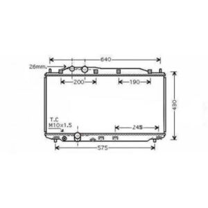 Radiateur Refroidissement Du Moteur 375 X 670 X 27 De 2005 Jusqu'à la phase suivante - Pièces auto Maroc