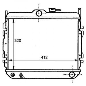 Radiateur Refroidissement Du Moteur 377 X 670 Boite Auto De 1995 À 2000 - Pièces auto Maroc