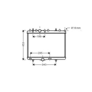 Radiateur Refroidissement Du Moteur 380 X 545 X 18 - Pièces auto Maroc