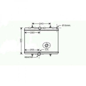 Radiateur Refroidissement Du Moteur 380 X 560 X 32 Pour Boite Manuel De 2006 Jusqu'à la phase suivante - Pièces auto Maroc
