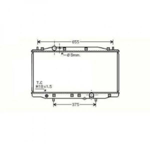 Radiateur Refroidissement Du Moteur 395 X 715 De 2003 À 2008 - Pièces auto Maroc