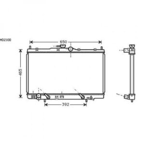 Radiateur Refroidissement Du Moteur 400 X 718 De 1998 À 2003 - Pièces auto Maroc