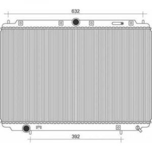 Radiateur Refroidissement Du Moteur 402 X 660 X 22 De 1999 À 2004 - Pièces auto Maroc
