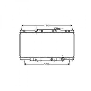 Radiateur Refroidissement Du Moteur 405 X 736 X 16 De 2002 Jusqu'à la phase suivante - Pièces auto Maroc