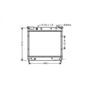 Radiateur Refroidissement Du Moteur 425 X 490 X 36 Pour Boite Manuelle De 1994 À 1997 - Pièces auto Maroc