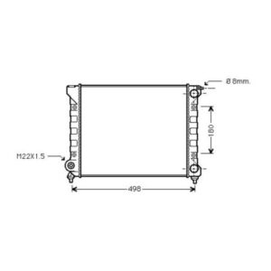 Radiateur Refroidissement Du Moteur 430 X 320 X 34 - Pièces auto Maroc