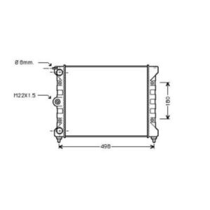 Radiateur Refroidissement Du Moteur 430 X 322 De 1982 À 1991 - Pièces auto Maroc