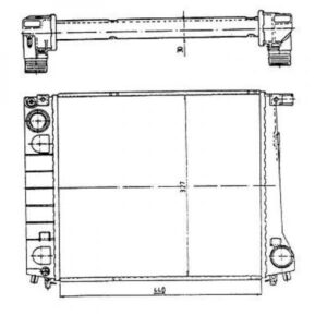 Radiateur Refroidissement Du Moteur 440 X 328 De 1987 À 1990 - Pièces auto Maroc