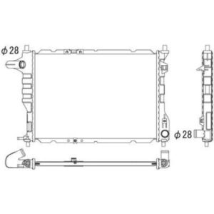 Radiateur Refroidissement Du Moteur 458 X 317 X 16 - Pièces auto Maroc