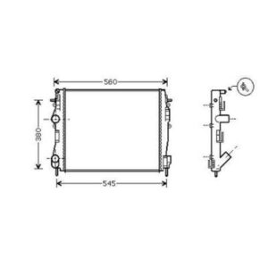 Radiateur Refroidissement Du Moteur 462 X 470 X 34 - Pièces auto Maroc