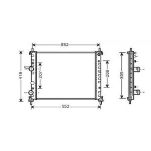 Radiateur Refroidissement Du Moteur 475 X 415 X 32 Pour Boite Manuel De 2004 Jusqu'à la phase suivante - Pièces auto Maroc