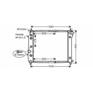 Radiateur Refroidissement Du Moteur 477 X 410 De 2003 À 2004 - Pièces auto Maroc