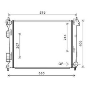 Radiateur Refroidissement Du Moteur 480 X 385 X 26 - Pièces auto Maroc