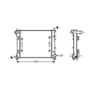 Radiateur Refroidissement Du Moteur 480 X 395 X 27 - Pièces auto Maroc