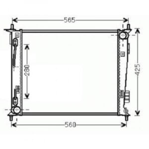 Radiateur, Refroidissement Du Moteur 480 X 415 De 2009 À 2011 - Pièces auto Maroc