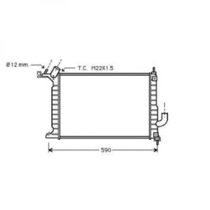 Radiateur Refroidissement Du Moteur 495 X 370 X 42 Pour Boite Manuelle De 1997 Jusqu'à la phase suivante - Pièces auto Maroc