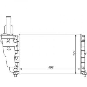 Radiateur Refroidissement Du Moteur 496 X 322 Pour Boite Manuelle De 1993 Jusqu'à la phase suivante - Pièces auto Maroc