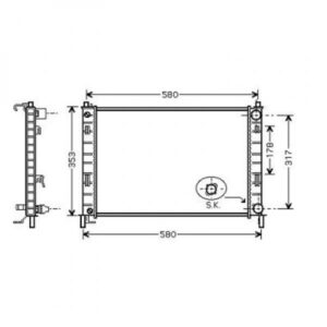 Radiateur Refroidissement Du Moteur 500 X 356 X 19 Pour Boite Manuelle De 2002 Jusqu'à la phase suivante - Pièces auto Maroc