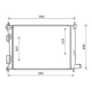 Radiateur Refroidissement Du Moteur 500 X 385 X 12 - Pièces auto Maroc