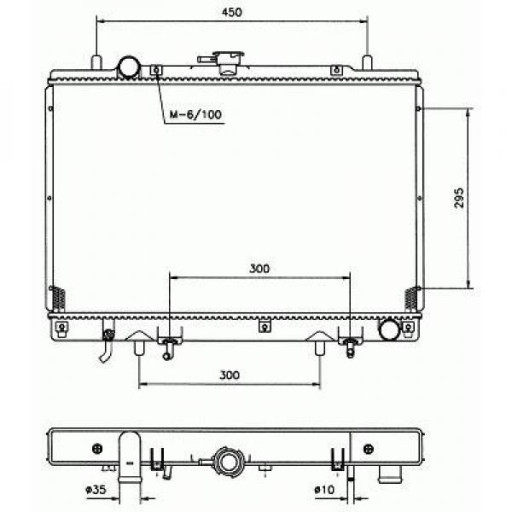 Radiateur Refroidissement Du Moteur 500 X 638 X 25 De 1994 À 2000 - Pièces auto Maroc