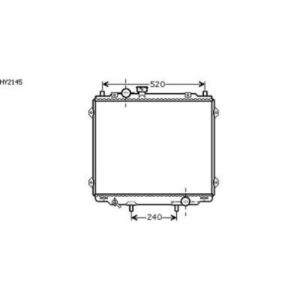 Radiateur Refroidissement Du Moteur 508 X 567 De 2001 À 2003 - Pièces auto Maroc