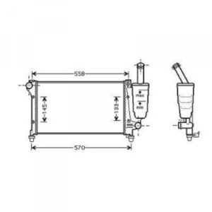 Radiateur Refroidissement Du Moteur 510 X 317 X 18 - Pièces auto Maroc