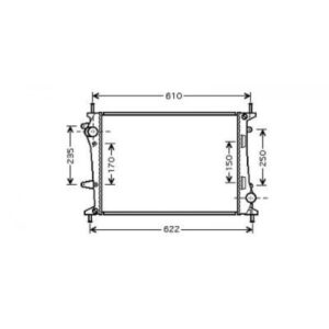Radiateur Refroidissement Du Moteur 530 X 402 X 28 Pour Boite Manuel De 2004 Jusqu'à la phase suivante - Pièces auto Maroc