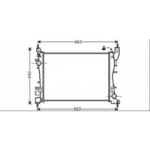 Radiateur Refroidissement Du Moteur 540 X 375 X 28 Pour Boite Manuel De 2007 Jusqu'à la phase suivante - Pièces auto Maroc