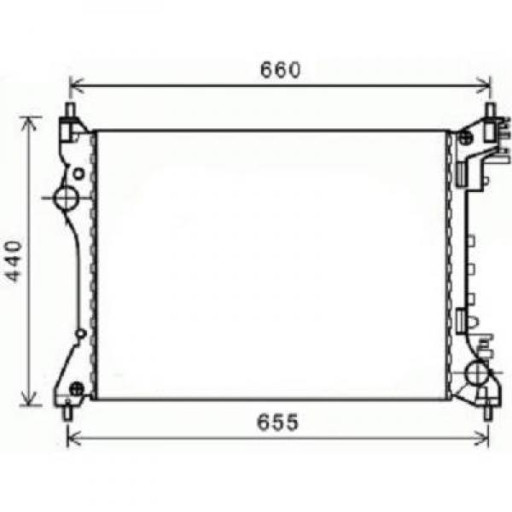 Radiateur Refroidissement Du Moteur 540 X 415 X 16 Boite Manuel De 2008 Jusqu'à la phase suivante - Pièces auto Maroc