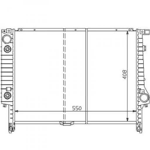 Radiateur Refroidissement Du Moteur 550 X 408 Boite Auto De 1990 À 1998 - Pièces auto Maroc