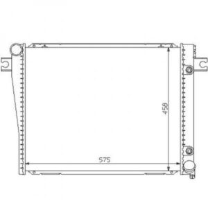 Radiateur Refroidissement Du Moteur 550 X 408 Pour Boite Manuelle De 1991 Jusqu'à la phase suivante - Pièces auto Maroc